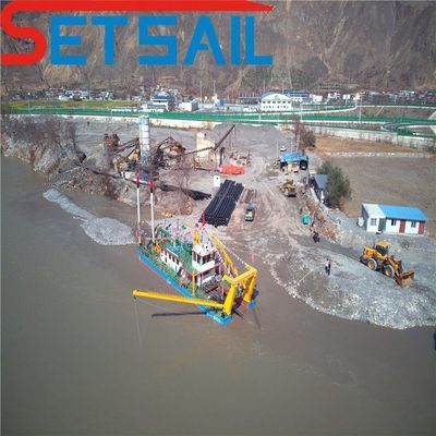 2000m3 물 흐름 수압 디젤 12 인치 컷터 흡수 진흙 파고기 50m 머리