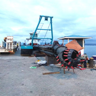 36000.000kg 패키지 총중량 컷어 헤드 및 진흙 펌프와 함께 강 모래 흡수 드래거