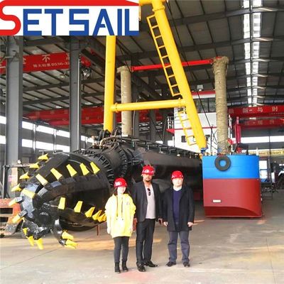 50-450kw 사용자 정의 가능한 호수 모래 절단 수중 펌프와 흡수 썰매 기계
