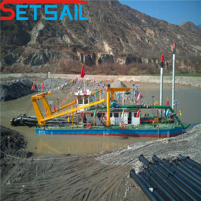수압 운하 포트 드래거 커터 HDPE 모래 파이프 재료와 흡수 드래거