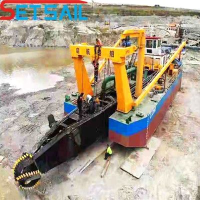 총 무게 28-1000t 12 인치 디젤 엔진 컷러 흡수 썰매 기계 모래