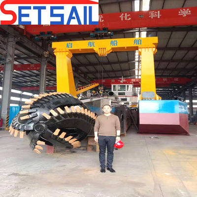 동남아시아용 고용량 18인치 강 모래 펌프 드레거 1137kw 메인 엔진 전력