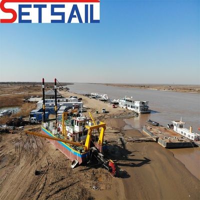 휠 버킷 하천 샌드 드레거 HDPE 파이프 및 렉스트로 수압 시스템 제어