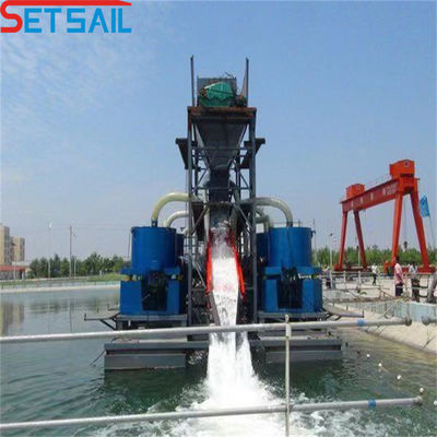 95kW-260kW 전기 전력 체인 버킷 금 및 모래 드레거 23m-49m 선체 차원