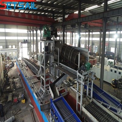 95kW-260kW 전기 전력 체인 버킷 금 및 모래 드레거 23m-49m 선체 차원