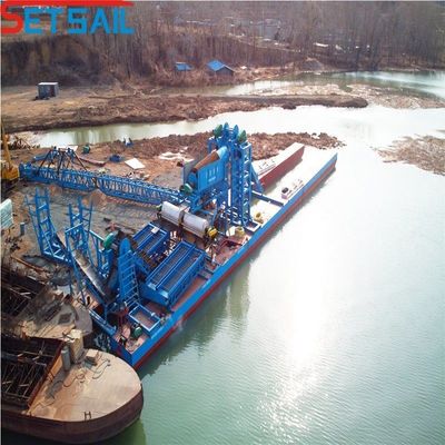 체인 버킷 금 광산 기계 내구성 설계 및 7.5kw-100kw 리프팅 모터 전력