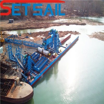 180000.000kg 총중량 패키지 다이아몬드를 위한 하천 체인 버킷 광산 기계