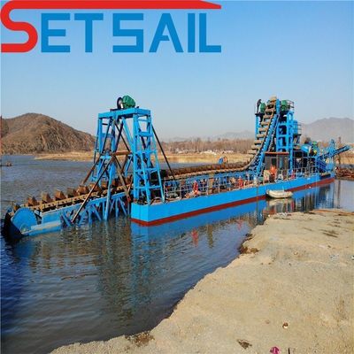 180000.000kg 총중량 패키지 다이아몬드를 위한 하천 체인 버킷 광산 기계