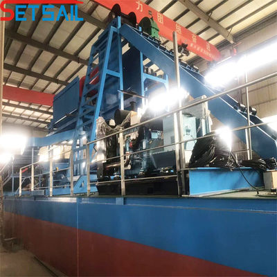 사이클론 타입 Cast Iron Cyclone Chain Bucket River Sand Gold Dredge for Congo Diamond (공화국 다이아몬드 용)