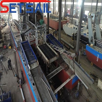 체인 버킷 리버 금 기계와 조화 찌꺼기 및 더름 스크린 전력 5.5kw-20kw