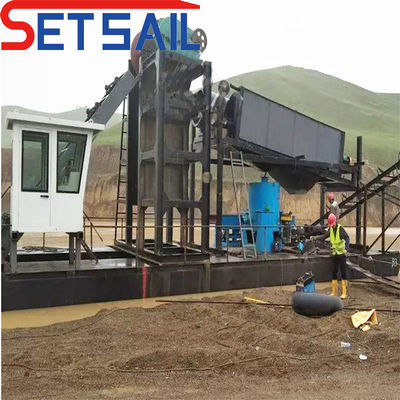 체인 버킷 리버 금 기계와 조화 찌꺼기 및 더름 스크린 전력 5.5kw-20kw
