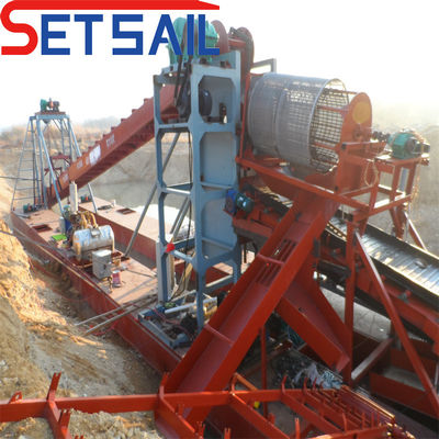 리프팅 모터 전력 7.5kw-100kw 체인 버킷 강 금 채굴 장비