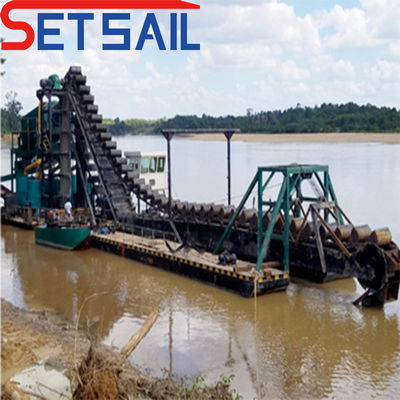 주사 펌프 전력 7.5kw-50kw 체인 버킷 강 금과 다이아몬드 광산 장비