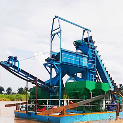 Setsail Chain Bucket River Gold Diamond Dredger for Congo by Professional (세세일 체인 버킷 리버 금 광업 다이아몬드 드레거)