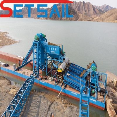 180000.000kg 총중량 패키지 체인 버킷 강 금과 다이아몬드 채굴 보트