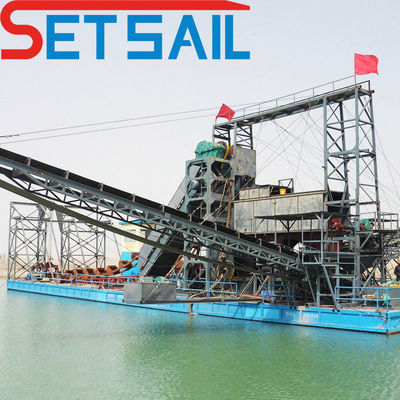 5.5kW-20kW 덤 스크린 전력 체인 버킷 강 광산 금을 위한 드래거