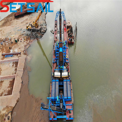 금 다이아몬드를 위한 100t/H 강 광산 파고기 7.5kw-100kw 리프팅 모터에 의해 구동