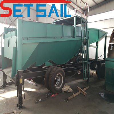 내구성 강철판으로 만든 토지 금광 기계 드럼 스크린 전력 10kw-50kw