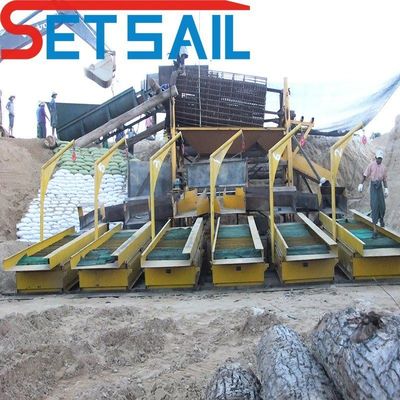 내구성 강철판으로 만든 토지 금광 기계 드럼 스크린 전력 10kw-50kw