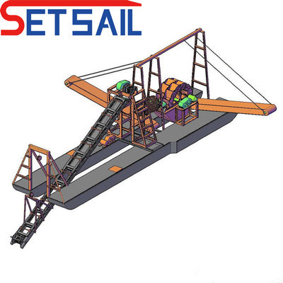2200mm 휠 버킷 첨단 기술 모래 가공 기계