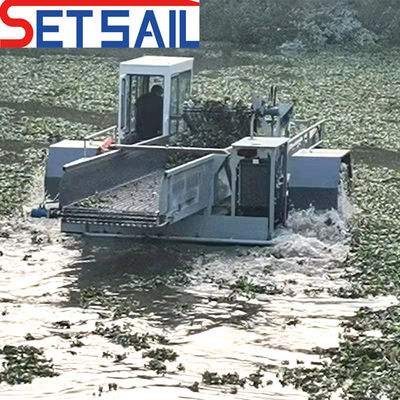 3m-6m 절단 너비 선체 너비 Setsail 잡초 모기기와 떠있는 쓰레기 수집기