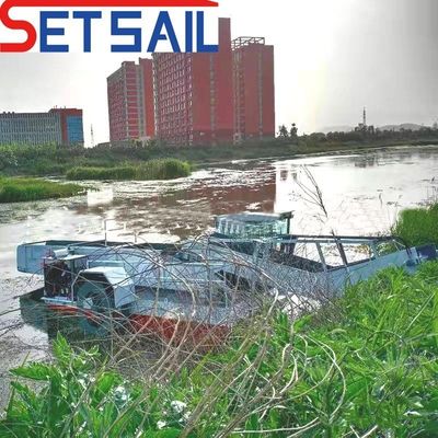 3m-6m 절단 너비 선체 너비 Setsail 잡초 모기기와 떠있는 쓰레기 수집기