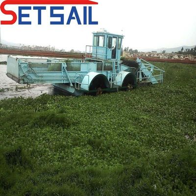 강에 대한 효율적인 Reed Hyacinth 떠있는 폐기물 정화 보트 총 높이 3m-6m
