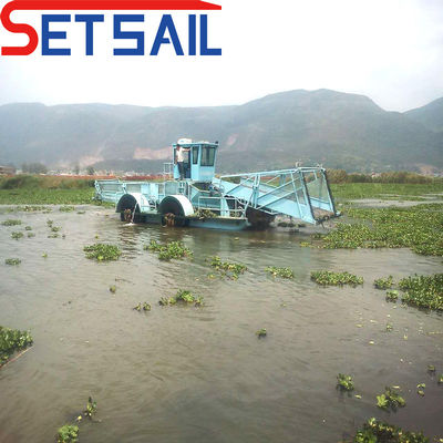 강에 대한 효율적인 Reed Hyacinth 떠있는 폐기물 정화 보트 총 높이 3m-6m