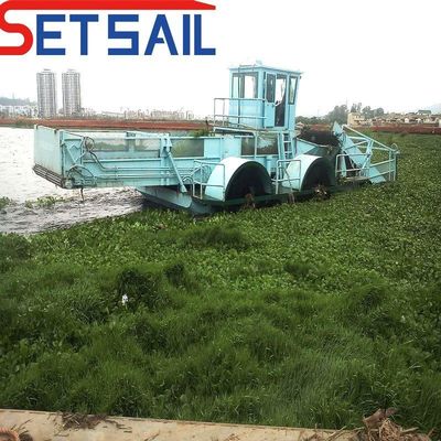 강에 대한 효율적인 Reed Hyacinth 떠있는 폐기물 정화 보트 총 높이 3m-6m