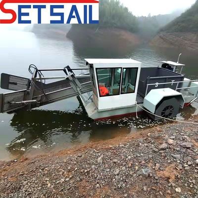 작업 속도 3.5-5kn/H의 0.55m-2m 수중 잡초 채집 기계 초안