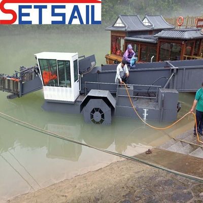 작업 속도 3.5-5kn/H의 0.55m-2m 수중 잡초 채집 기계 초안