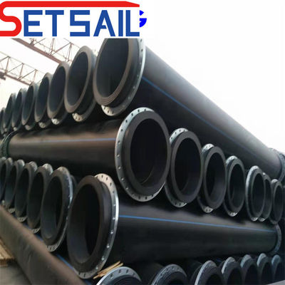 도시 하수관용 HDPE 물질 둥근 파이프 길이 12.8m/뿌리 둥근