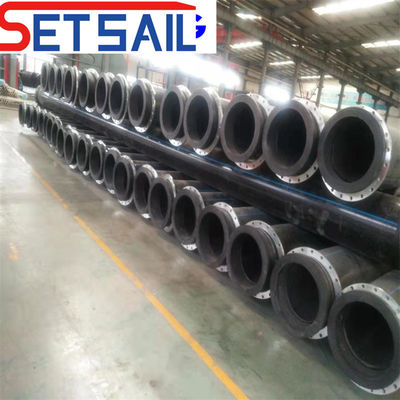 도시 하수관용 HDPE 물질 둥근 파이프 길이 12.8m/뿌리 둥근